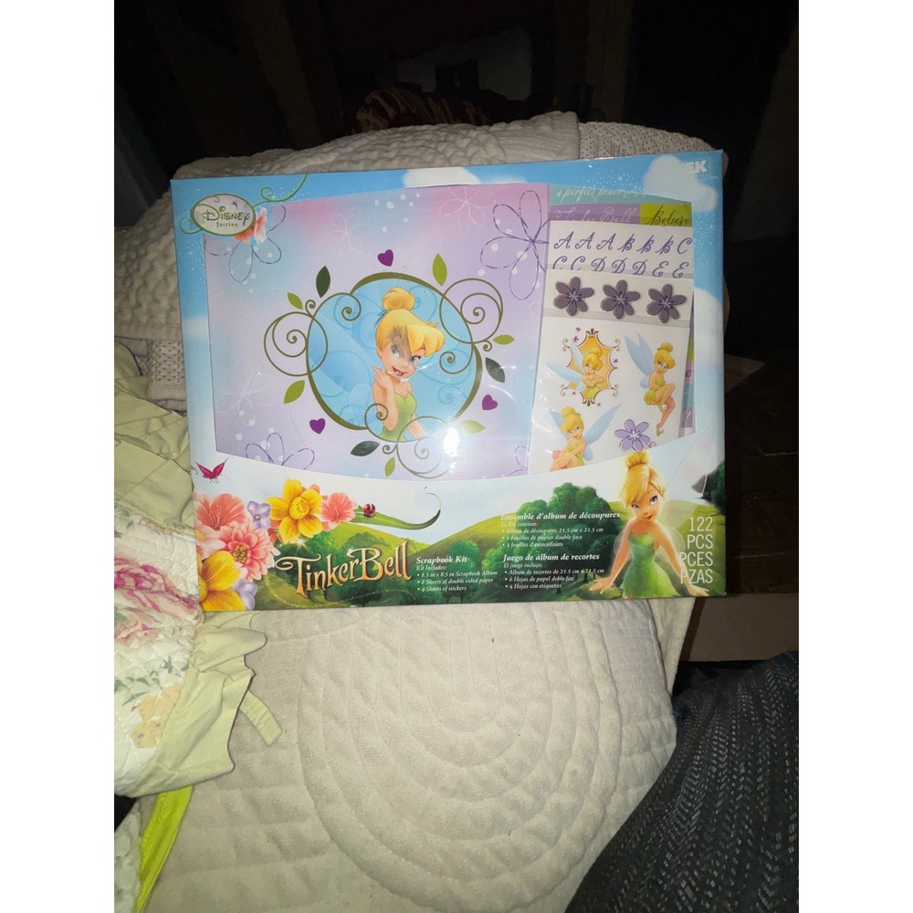 Disney Fairies Tinker Bell Scrapbook Kit 122 Pieces Album Stickers Paper Craft